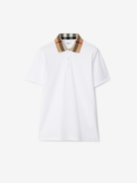 Cotton Polo Shirt in colour White