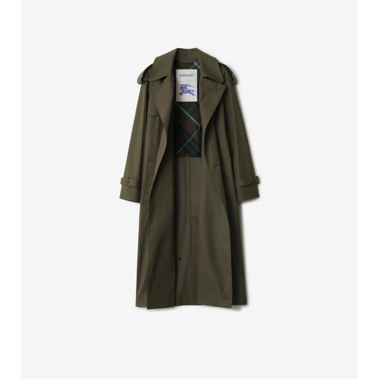 Trench coat Castleford largo en gabardina