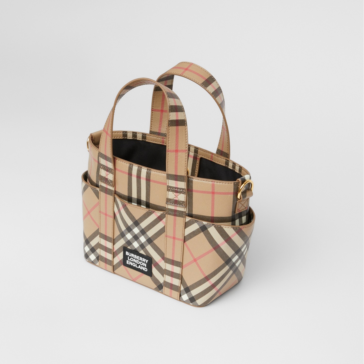 Burberry Check E-Canvas Tote Bag