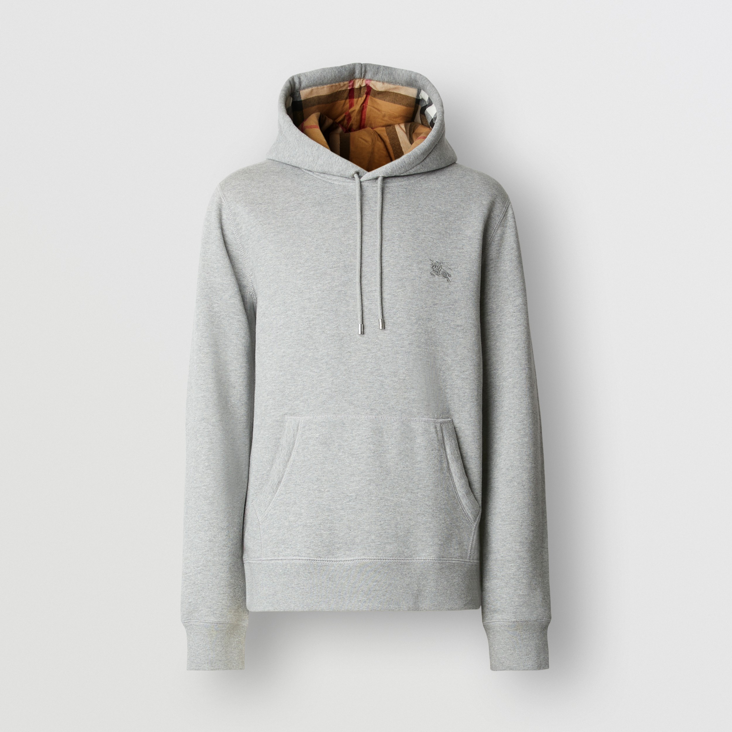 Burberry zip up hoodie grey sale