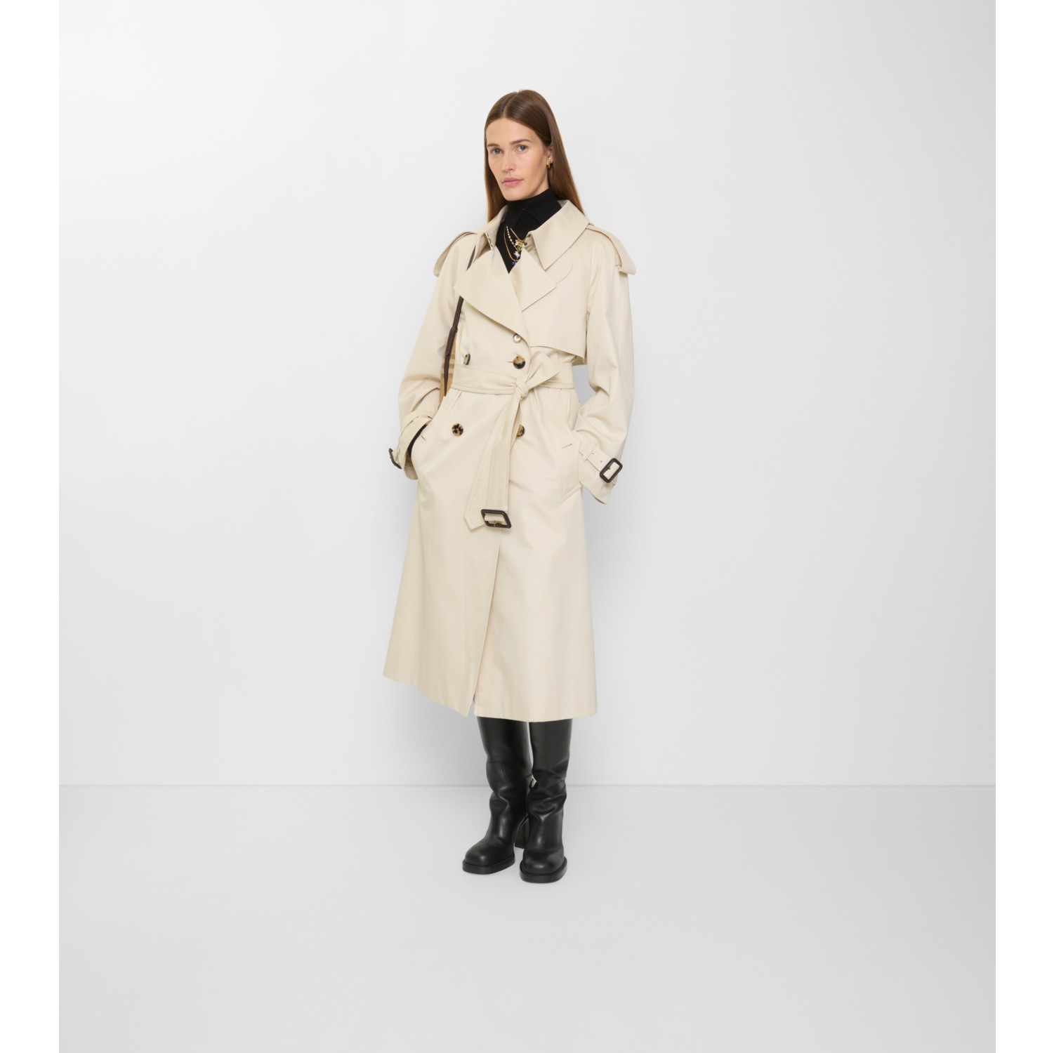 Long Gabardine Fitzrovia Trench Coat