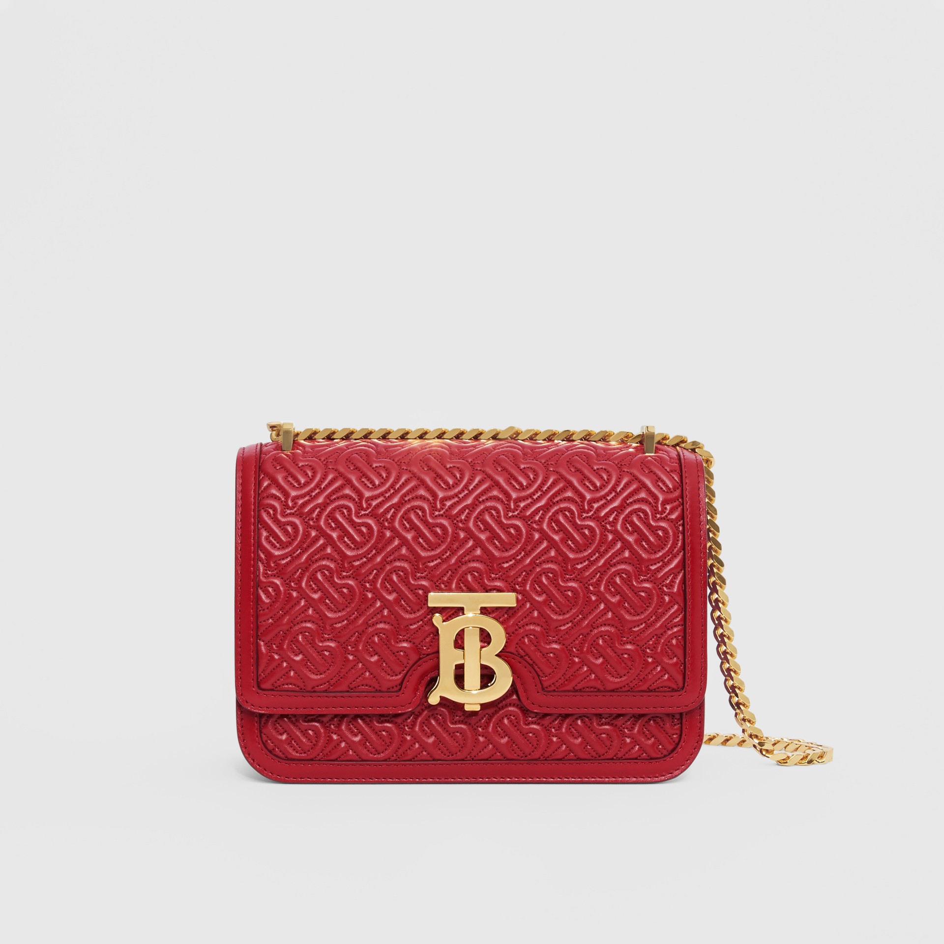 small quilted monogram lambskin tb bag