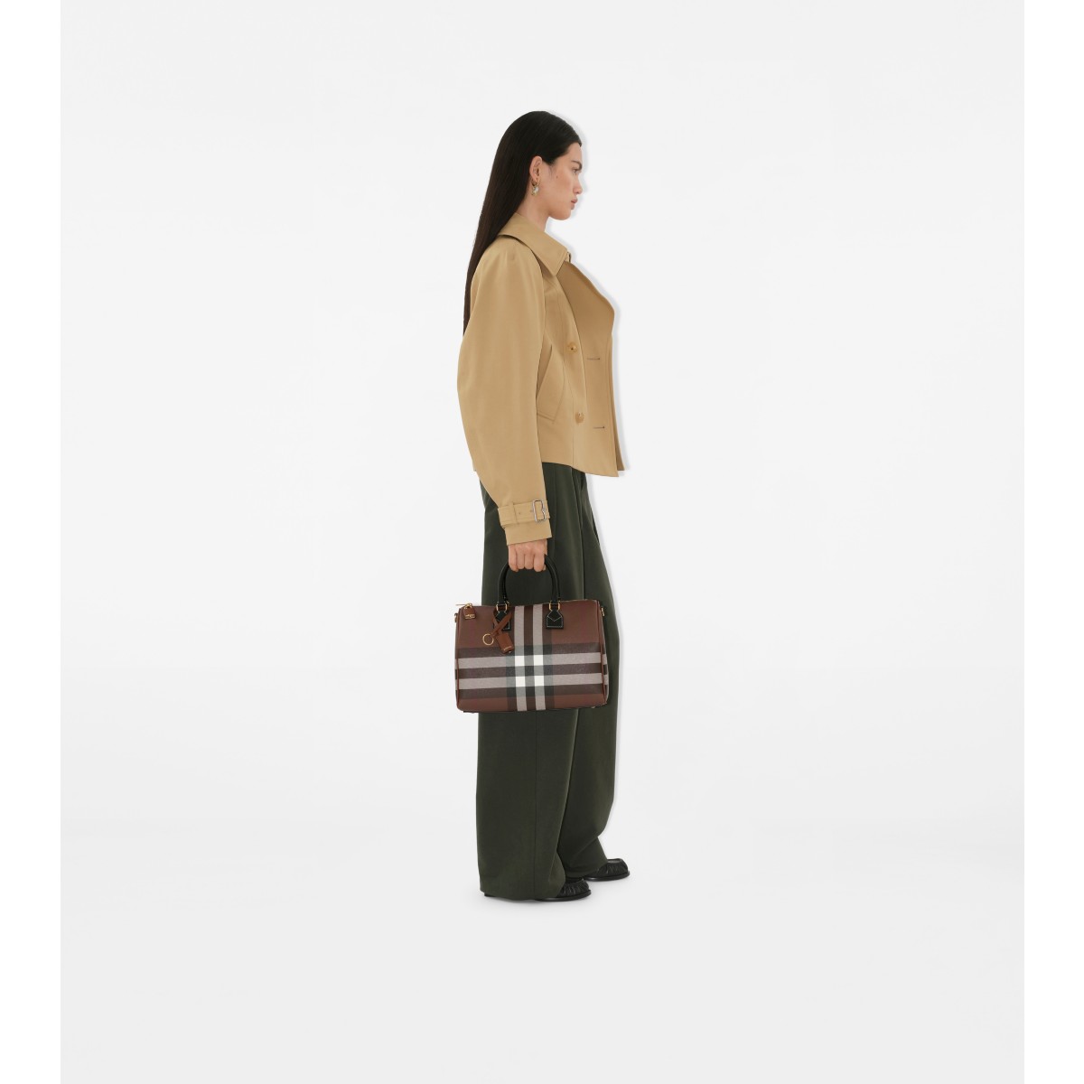  Check Medium Bowling Bag