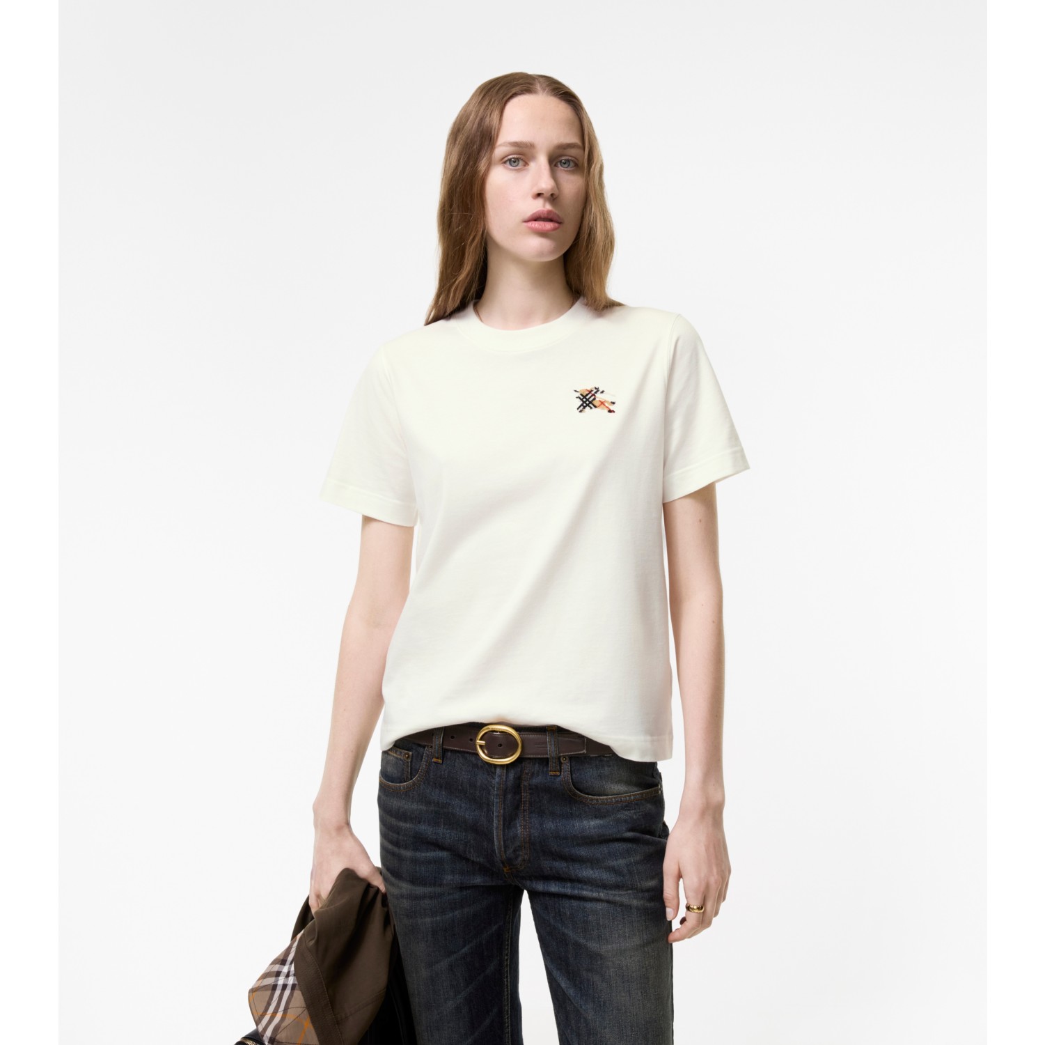 Knight Check Cotton T-shirt