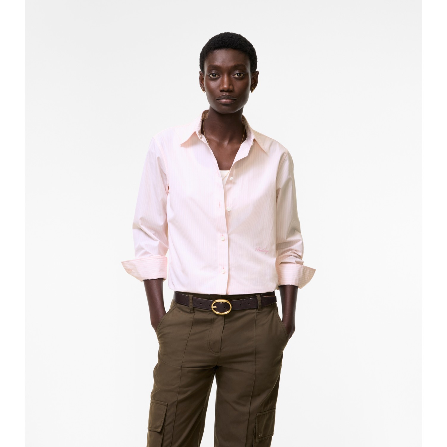 Classic Fit Striped Cotton Shirt