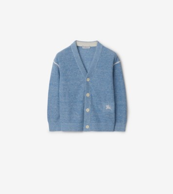 Pale blue cotton cardigan sale