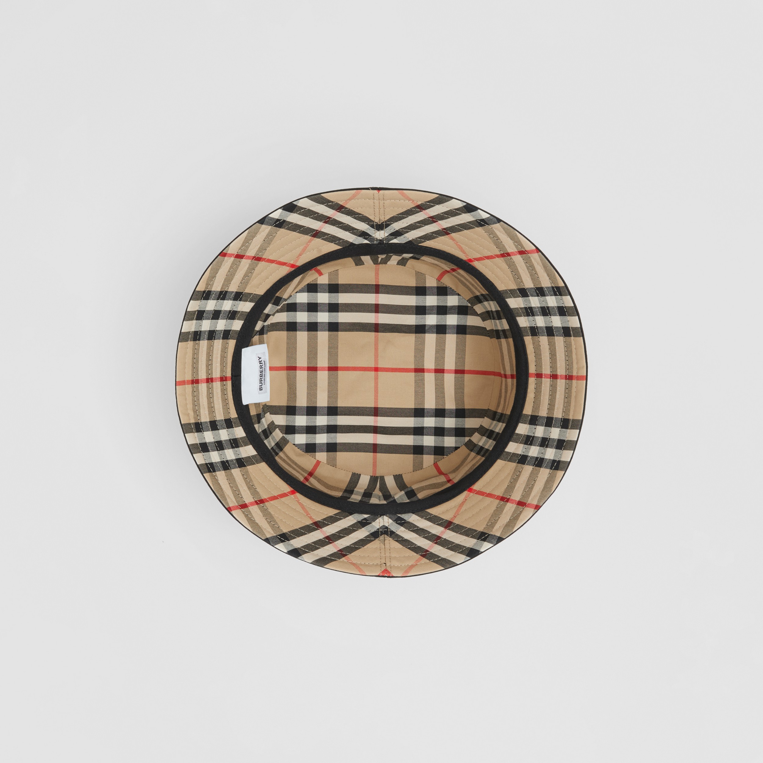 Chapéu Bucket de gabardine de algodão com faixa (Preto) | Burberry® oficial - 2