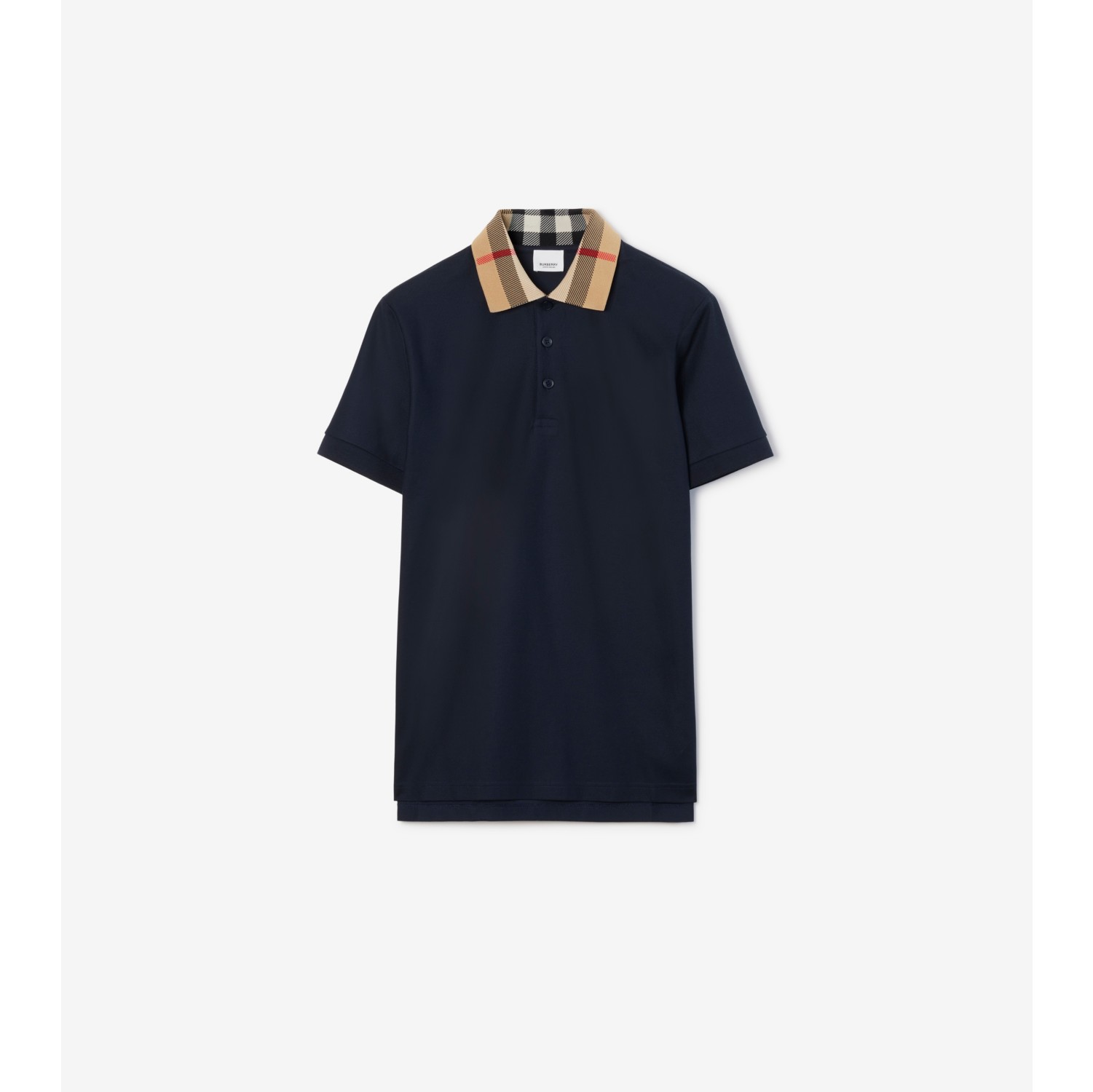 Cotton Polo Shirt in Smoked navy - Men