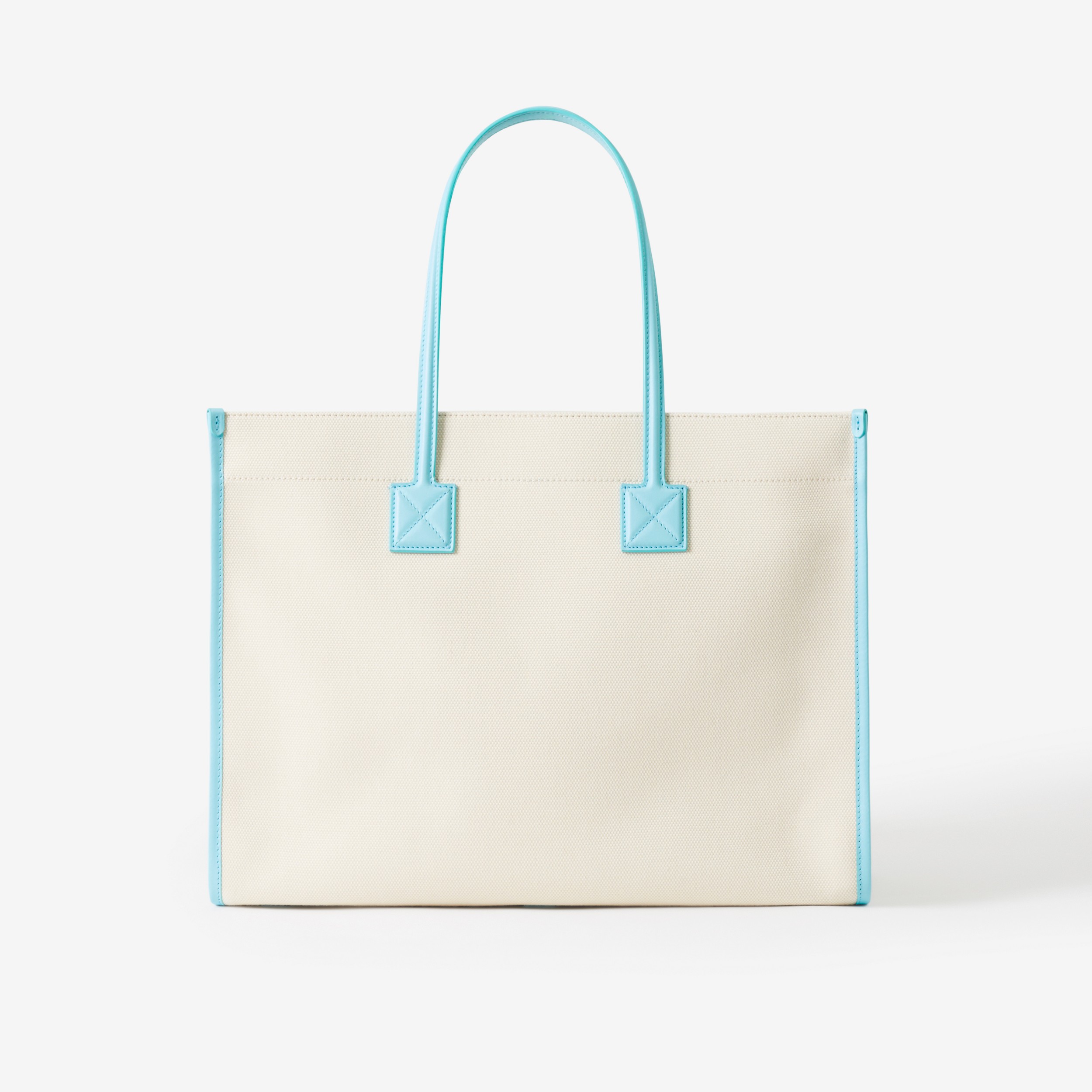 Medium Freya Tote in Natural/cool Sky Blue - Women | Burberry® Official - 3