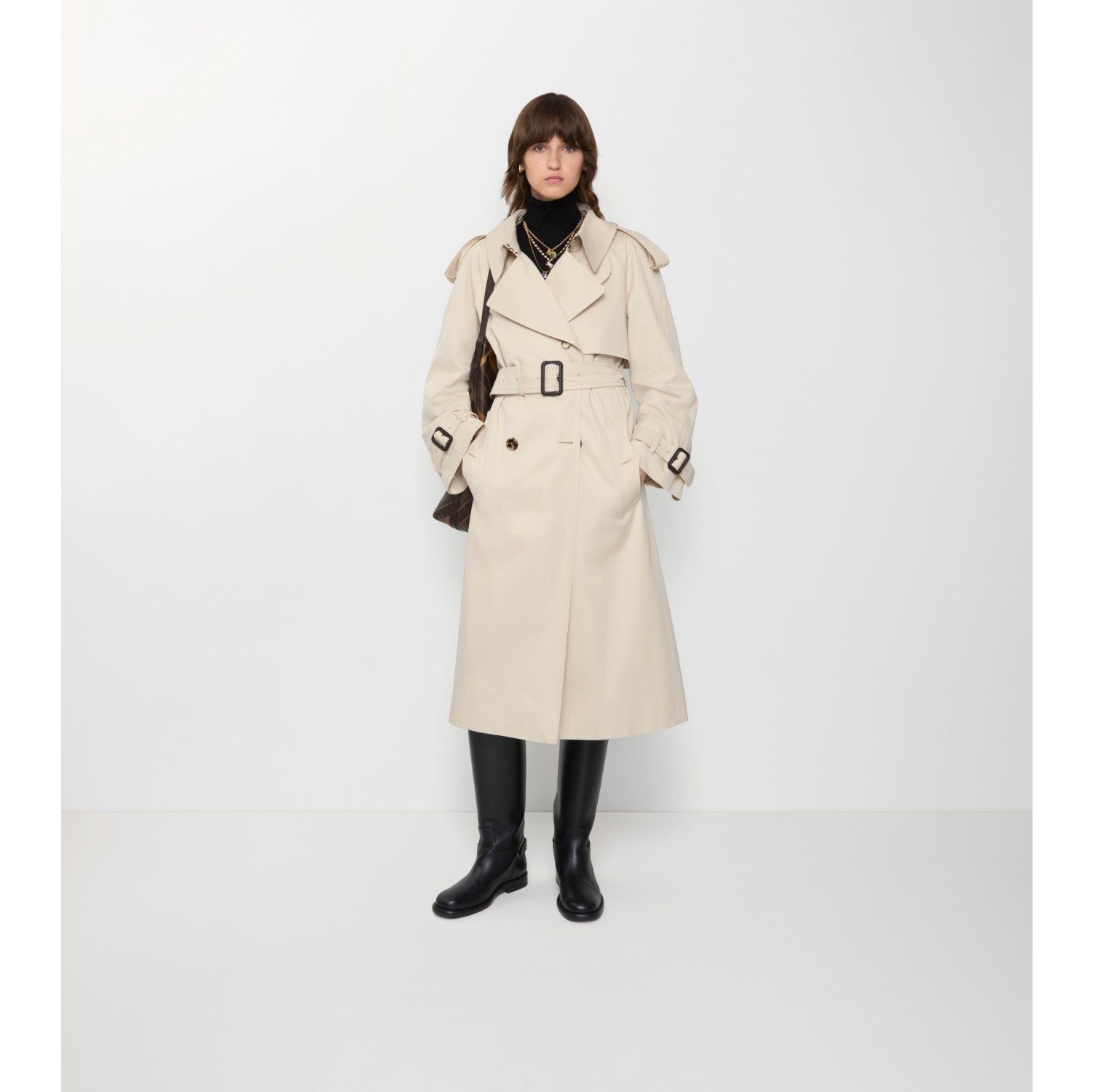 Long Gabardine Fitzrovia Trench Coat