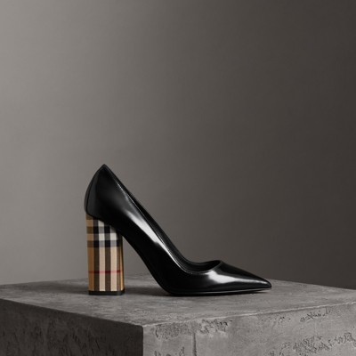 Burberry black heels online