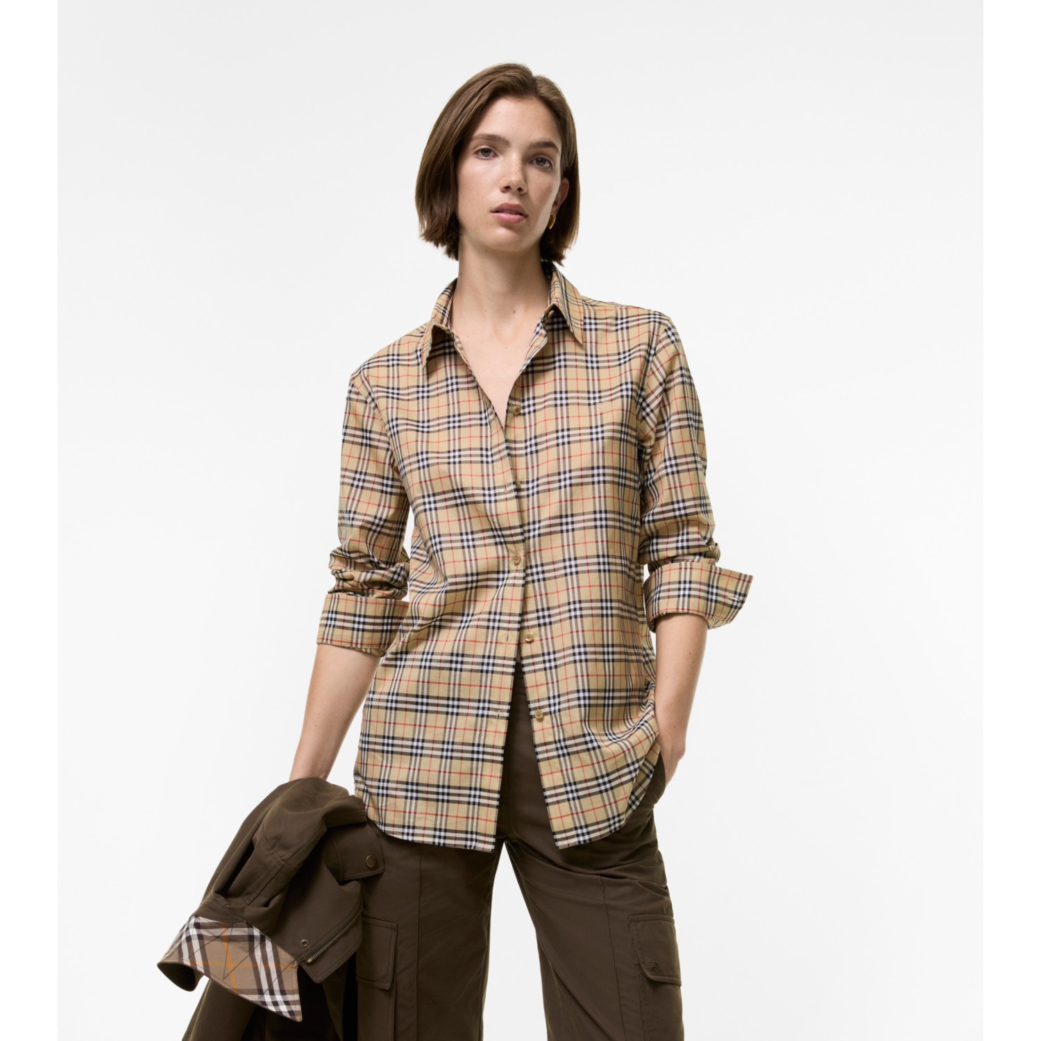 Classic Fit Check Cotton Shirt - thumbnail 2