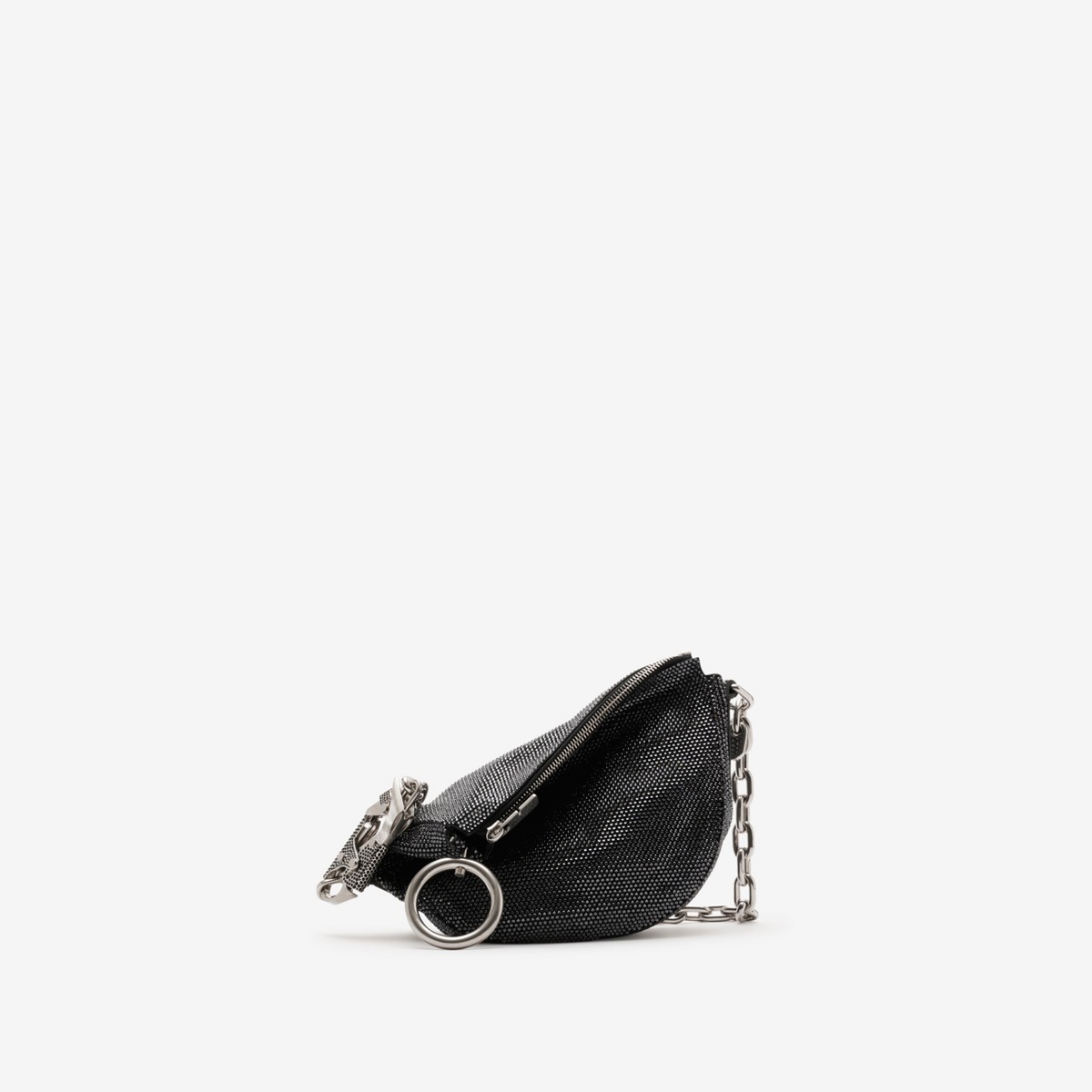 Shop Burberry Mini Knight Bag In Black