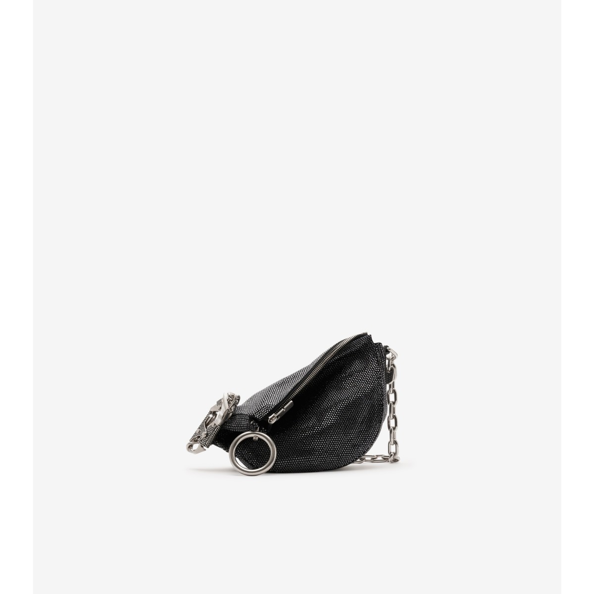 Shop Burberry Mini Knight Bag In Black