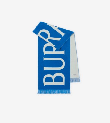 Logo Wool Scarf in Knight | Burberry® Official