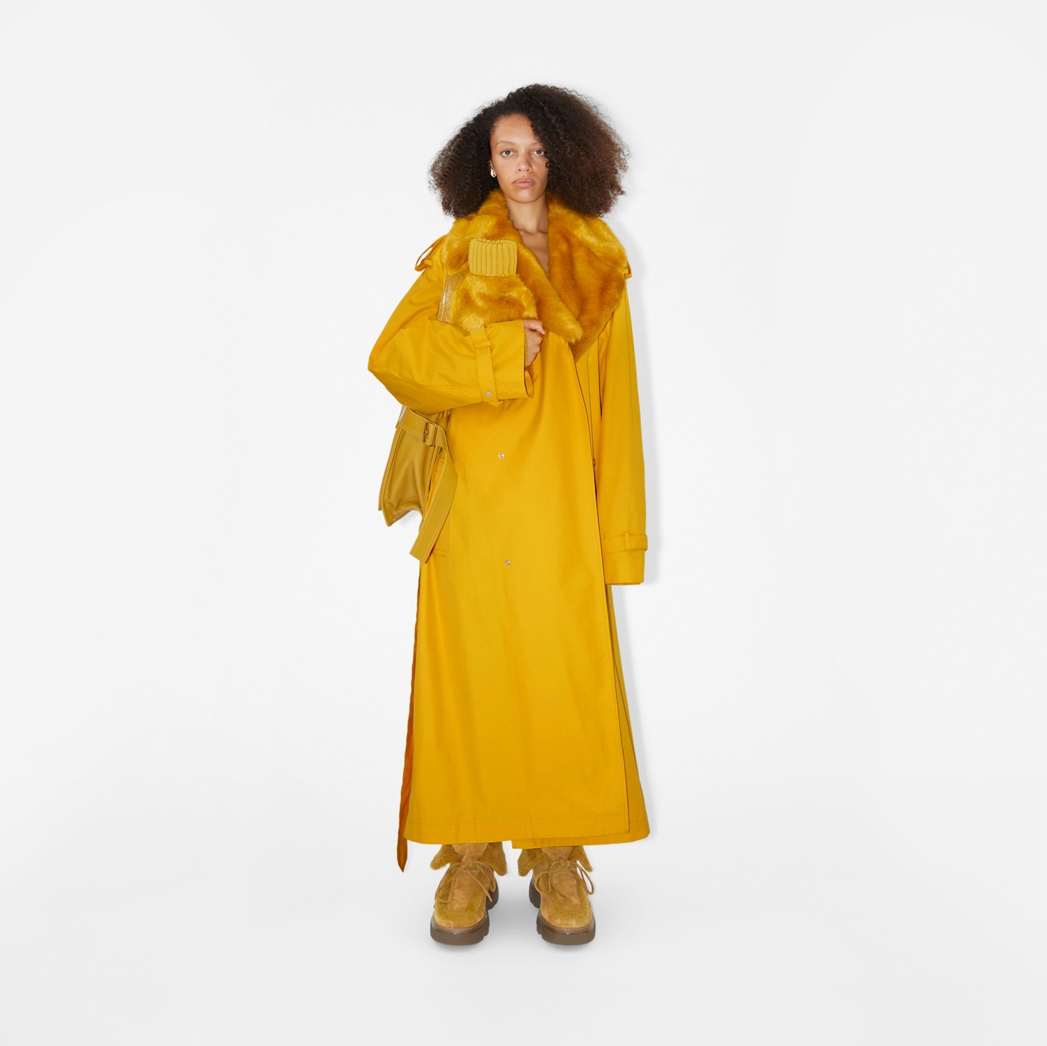 Long Kennington Trench Coat in Mimosa - Women | Burberry® Official