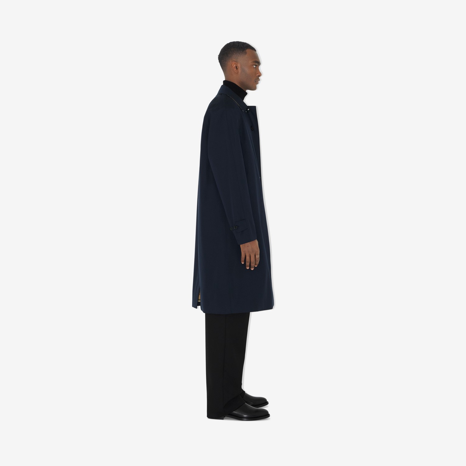 Car coat lungo Heritage Camden (Blu Carbone) - Uomo | Sito ufficiale Burberry®