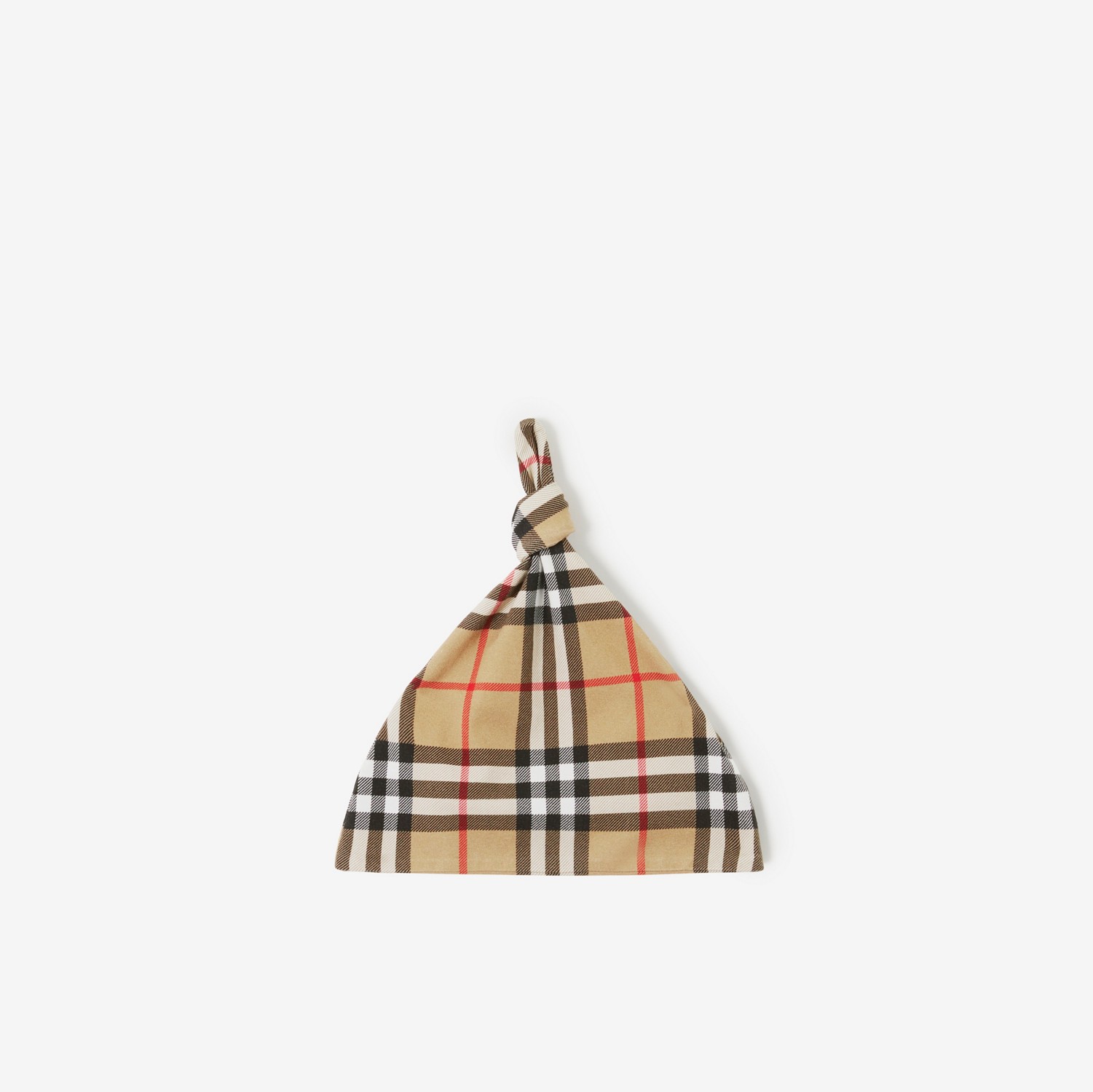 Check Cotton Two-piece Baby Gift Set in Archive Beige - Children | Burberry® Official