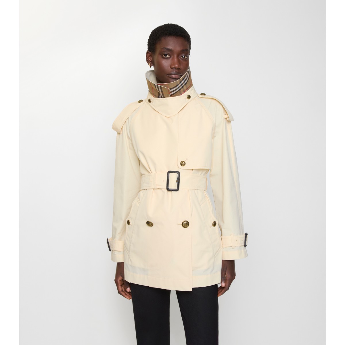 Check Short Lightweight Fitzrovia Trench Coat