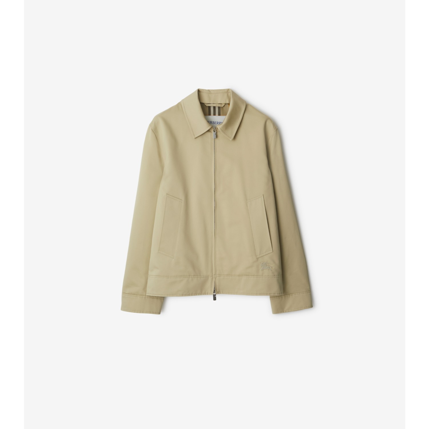 Veste Harrington en coton et soie