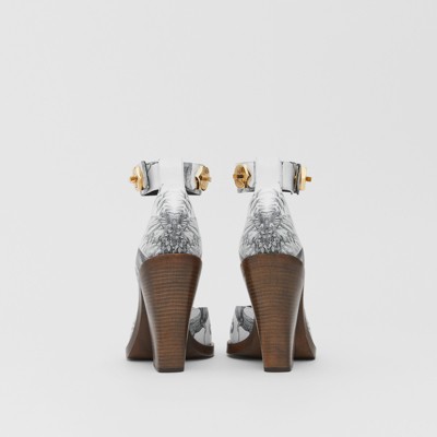 burberry pumps silver
