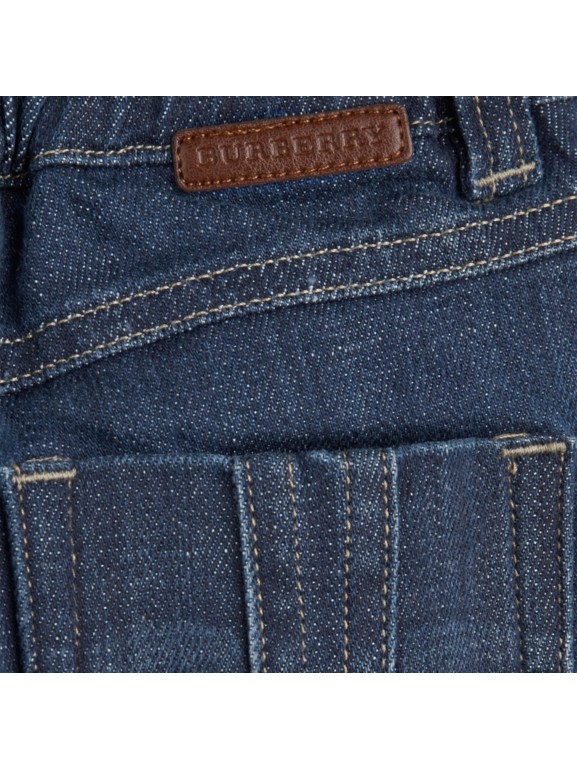 Stretch Denim Jeans in Blue - Boy | Burberry United States