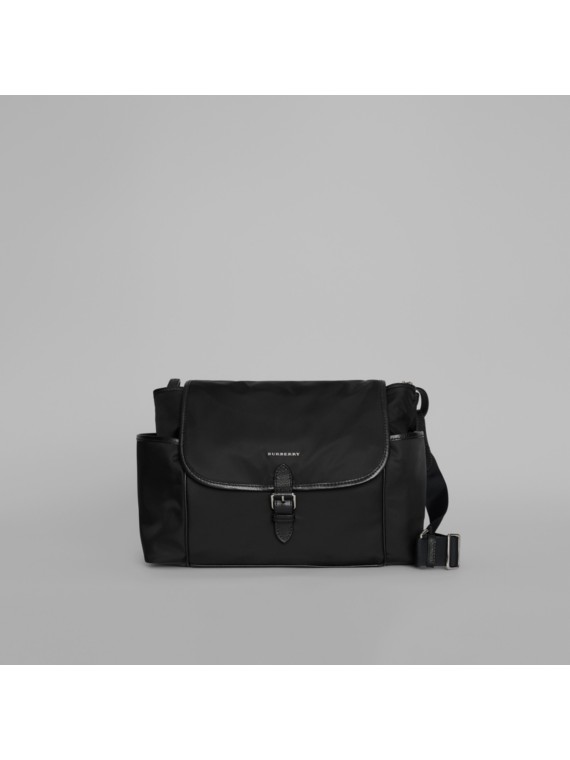 black burberry changing bag