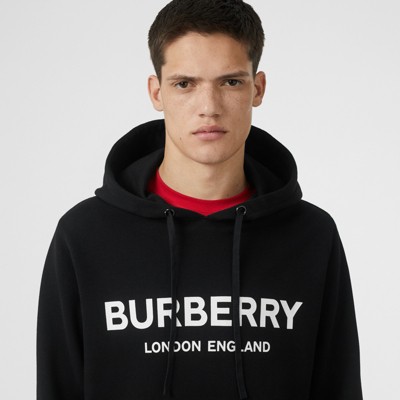 burberry logo print hoodie