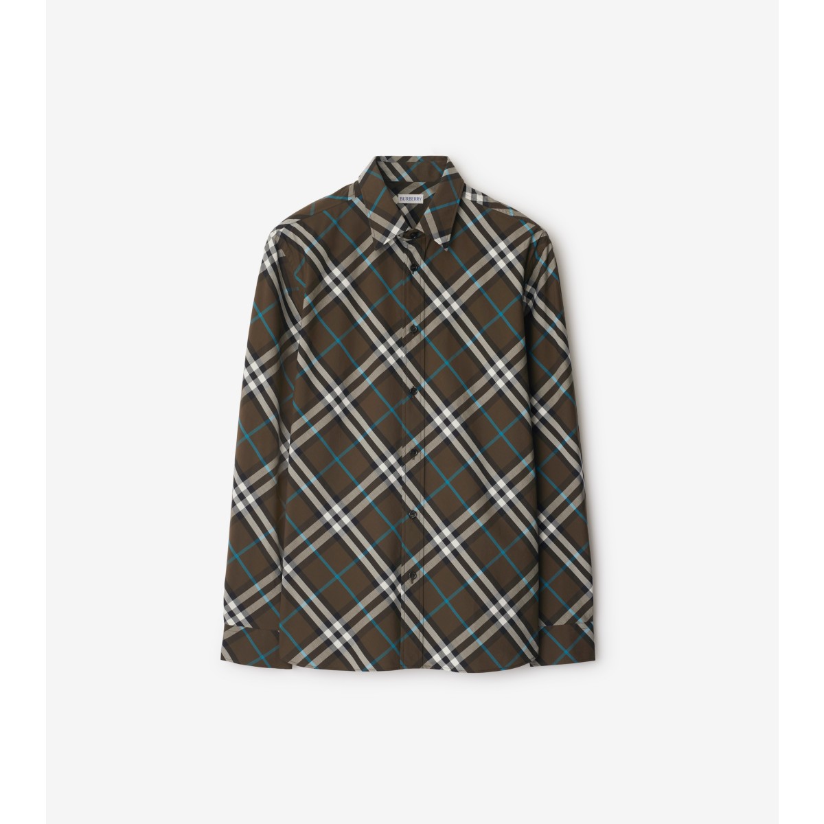 Shop Burberry Check Cotton Shirt In Snug