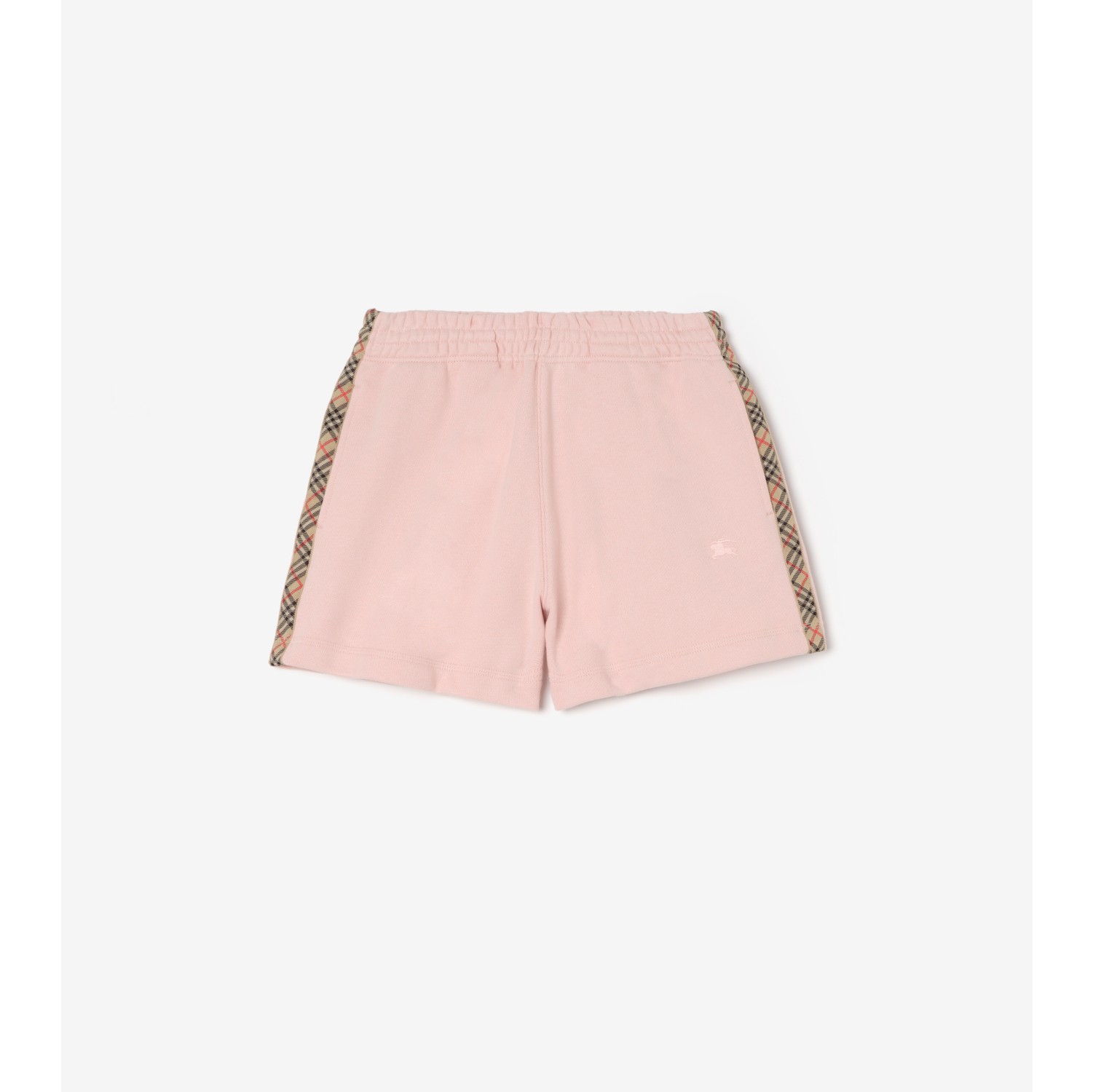 Check Trim Cotton Shorts