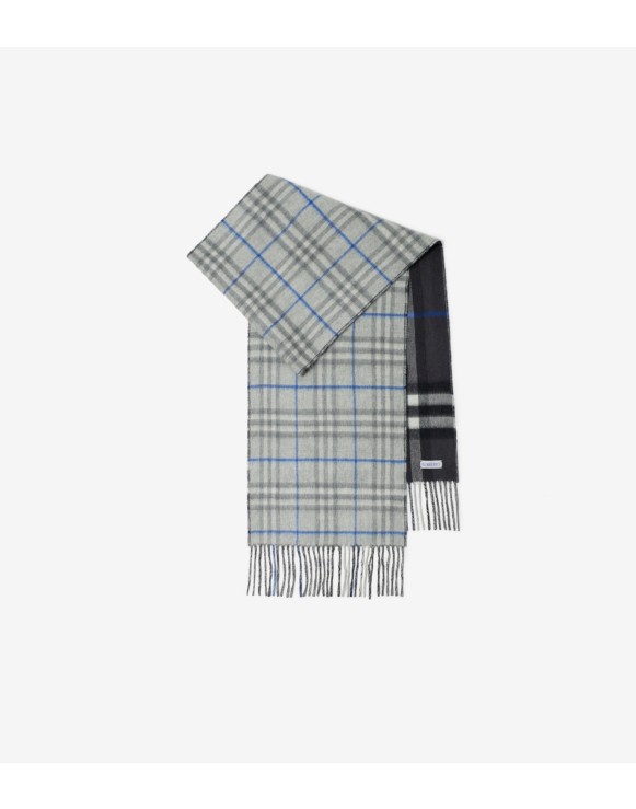 Reversible Check Cashmere Scarf