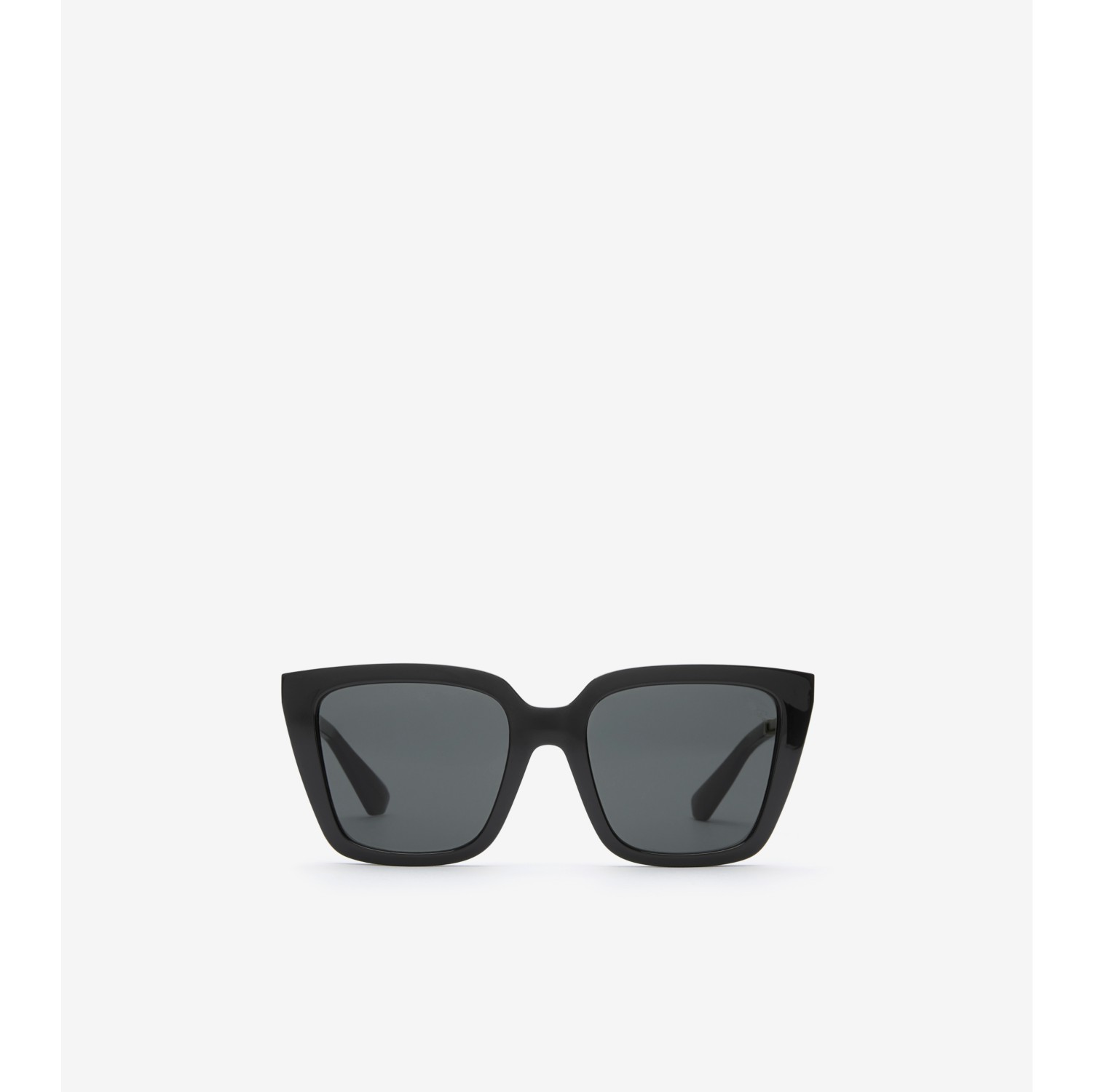Eckige Sonnenbrille mit Check-Gravur