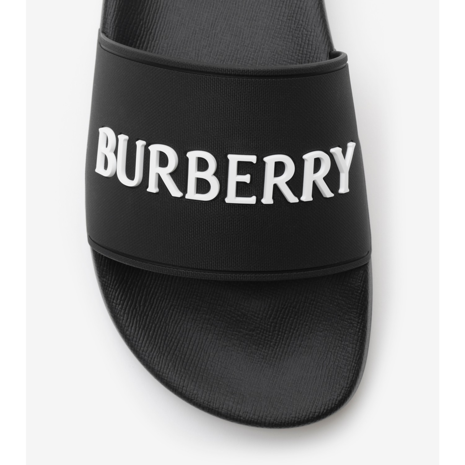 Logo Slides in Black/white - Women | Burberry® Official