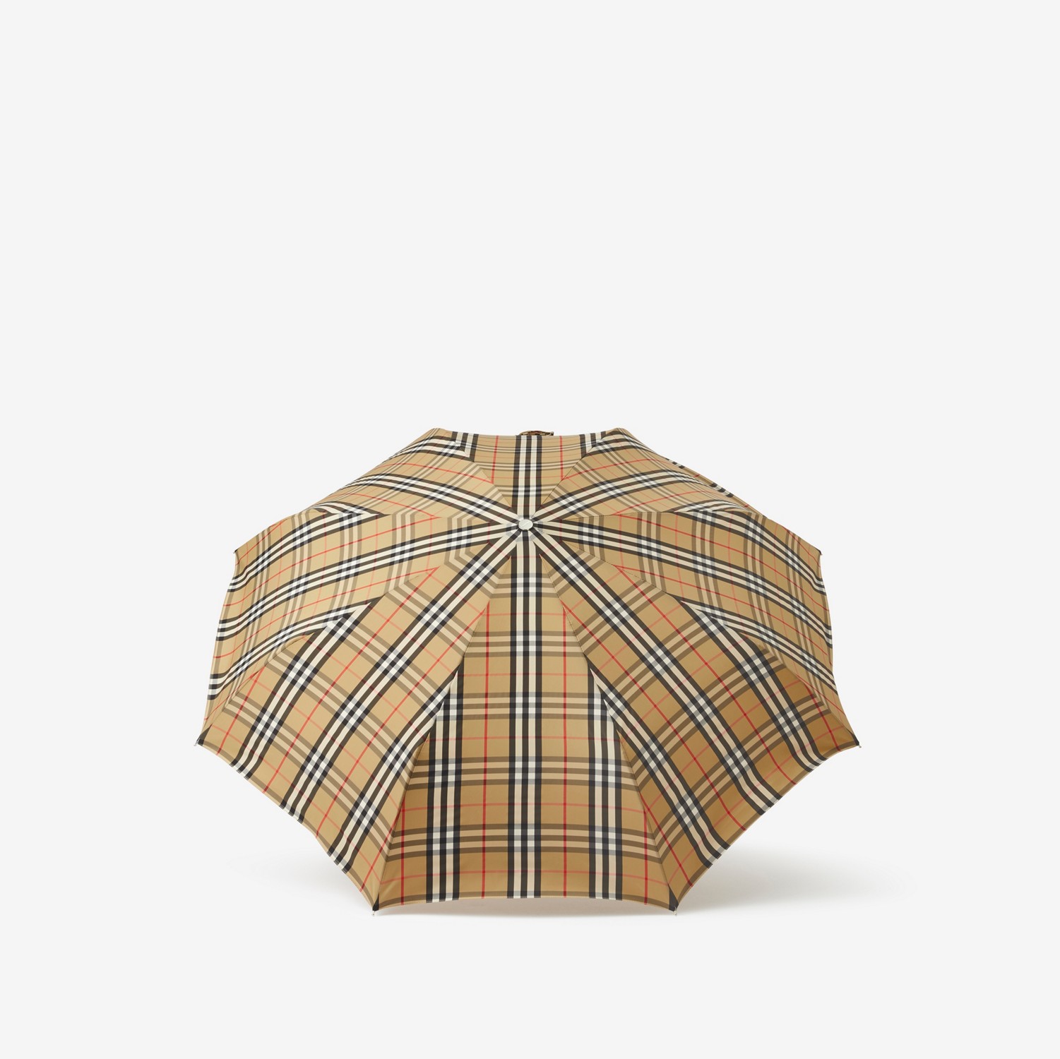 Vintage Check Folding Umbrella