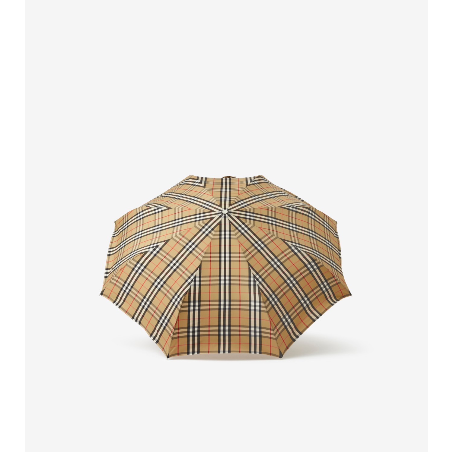 Vintage 格纹折叠雨伞(典藏米色) | Burberry® 博柏利官网