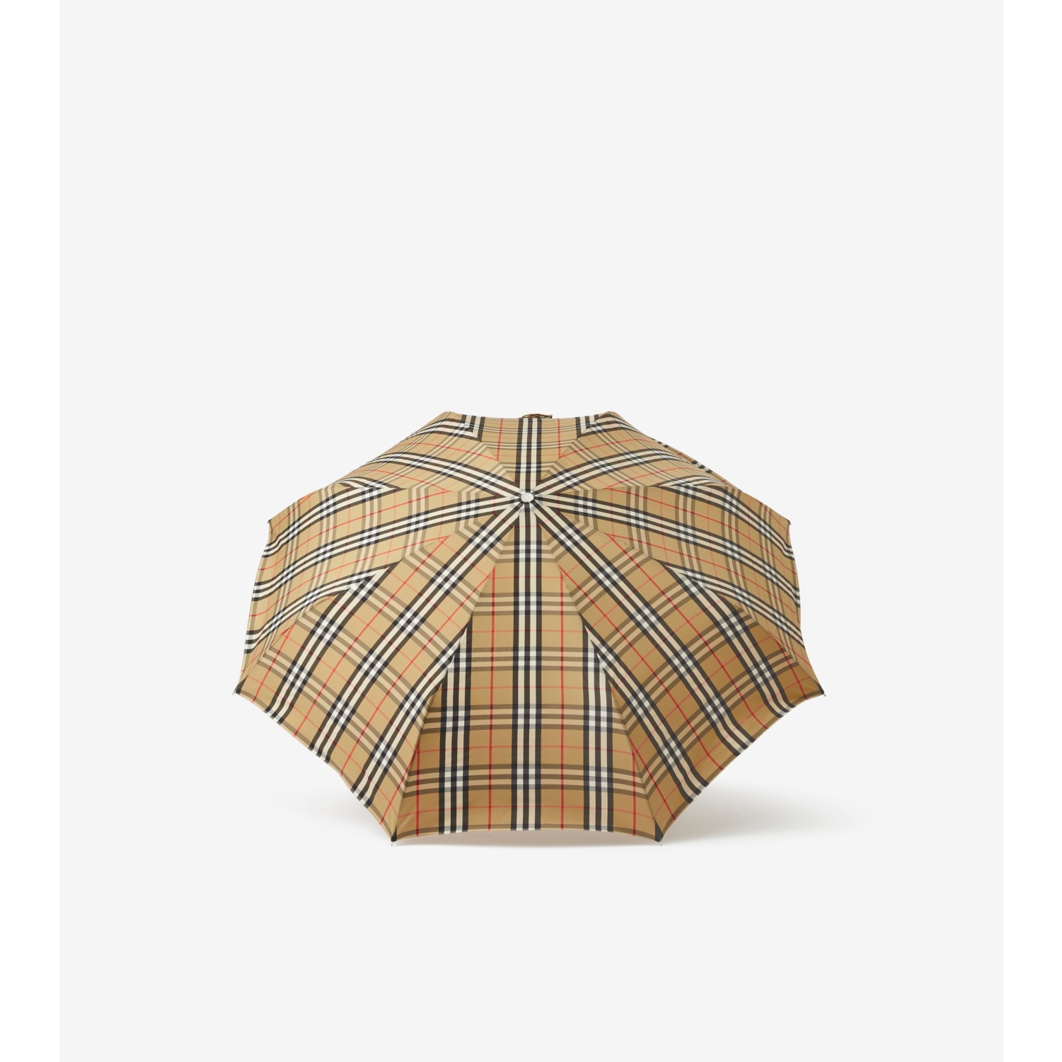 Burberry check 2025 folding umbrella