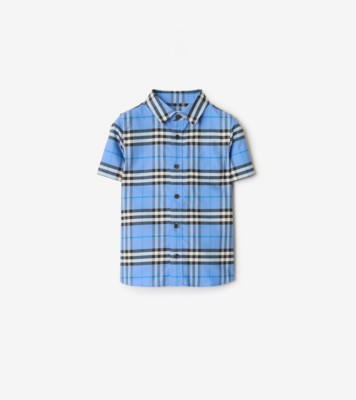 Burberry Brit メンズシャツ 水色 S 53191B06-E46A-48F5-A222-