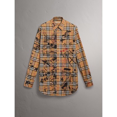 burberry shirt mens yellow