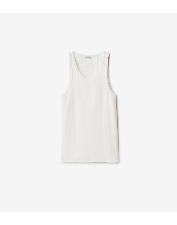 Stretch Cotton Tank Top