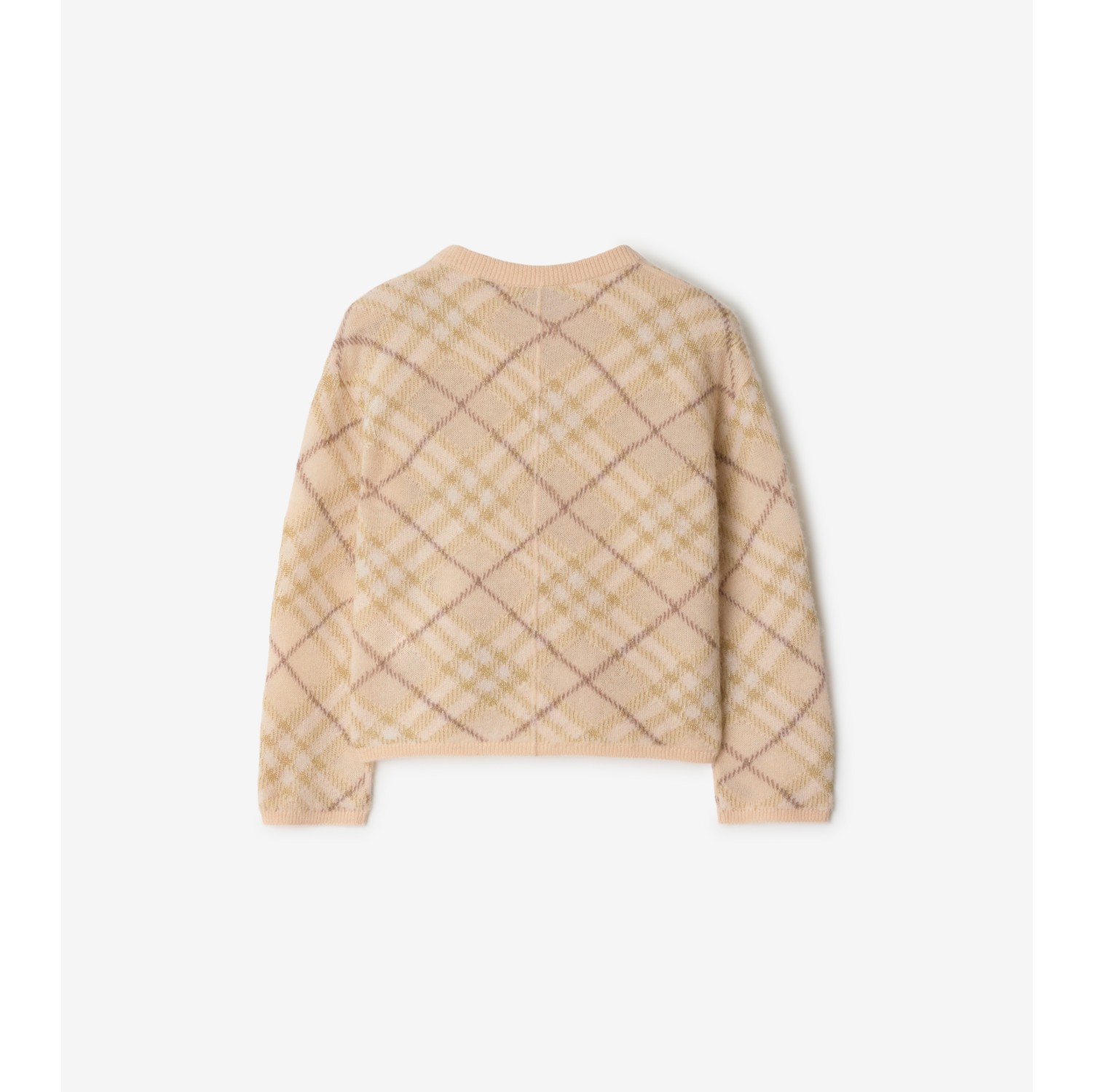 Cardigan en alpaga et soie mélangés Check