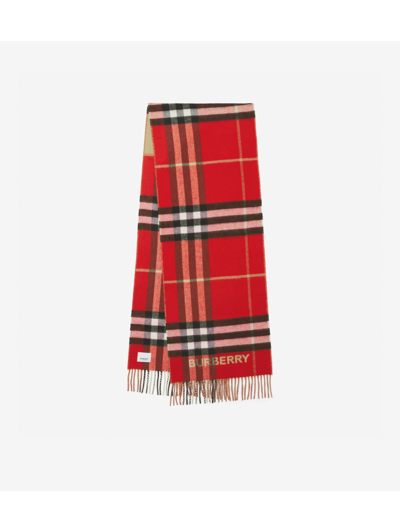 Burberry shop scarf red