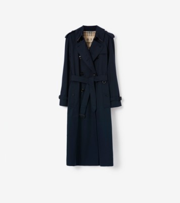 Burberry blue hot sale trench coat