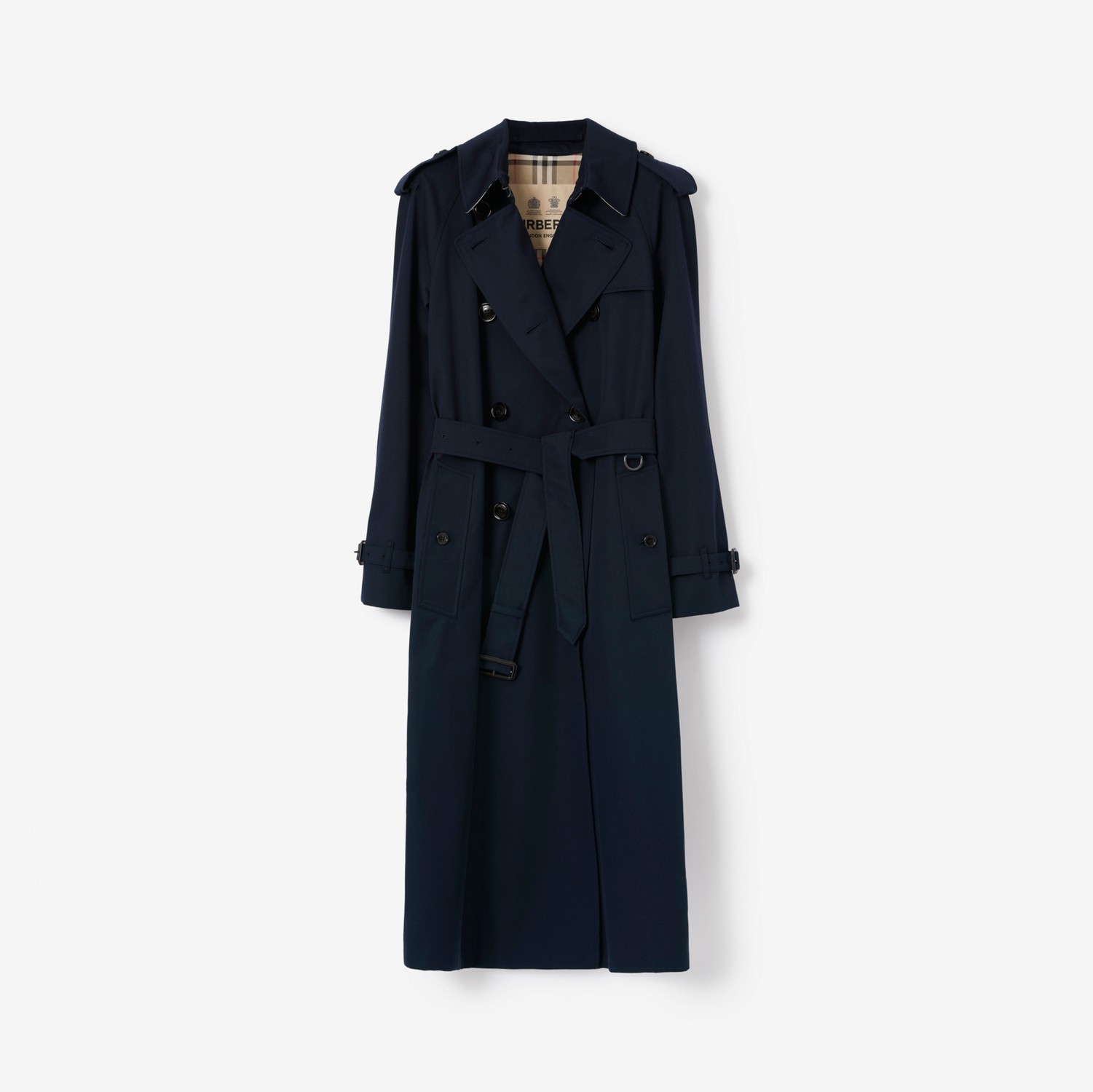 Trench Heritage Waterloo lungo (Blu Carbone) - Donna | Sito ufficiale Burberry®