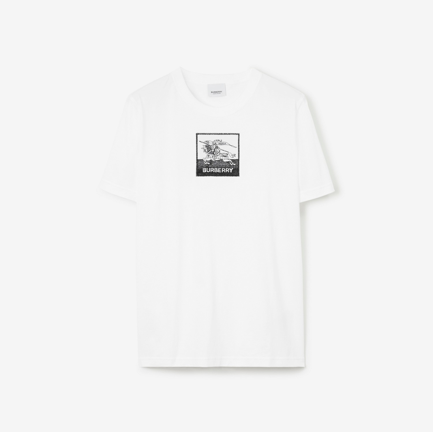 EKD Cotton T-shirt in White - Women | Burberry® Official