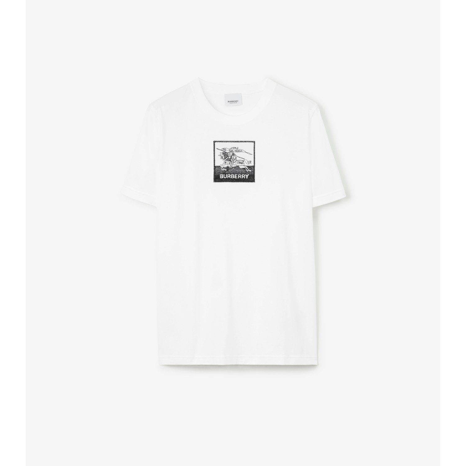 Burberry White Cotton T-Shirt