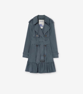 Short Silk Tillydrine Trench Coat Seafarer ®