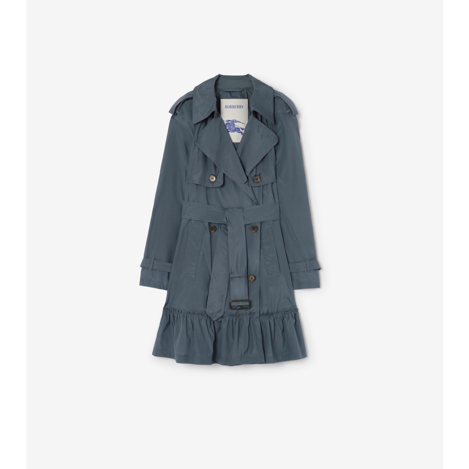 Short Silk Tillydrine Trench Coat