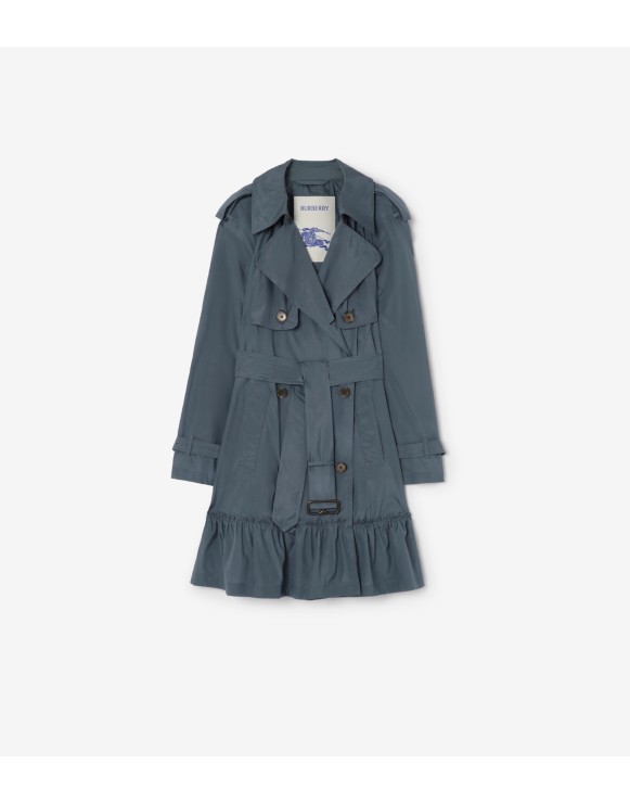Short Silk Tillydrine Trench Coat