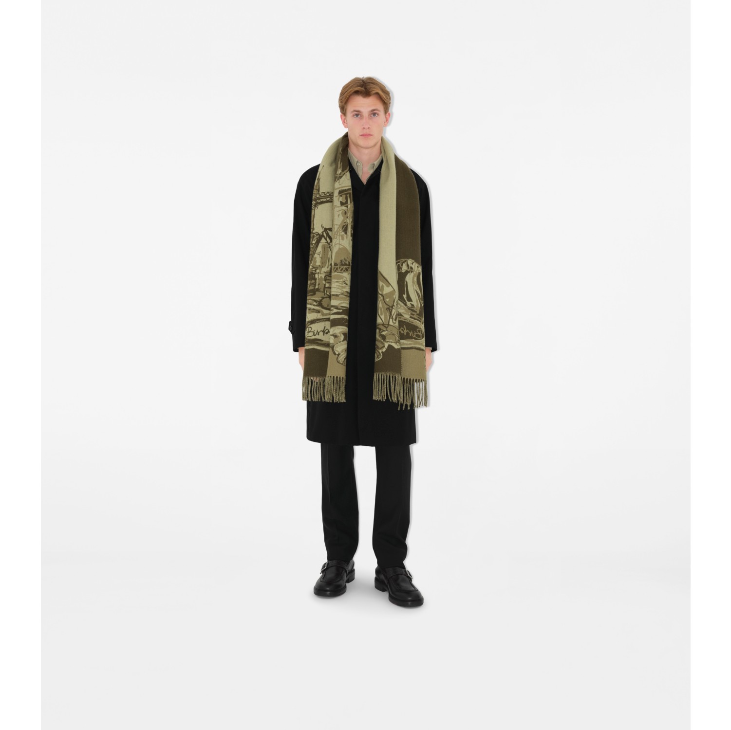 Sciarpa in cashmere con Tower Bridge