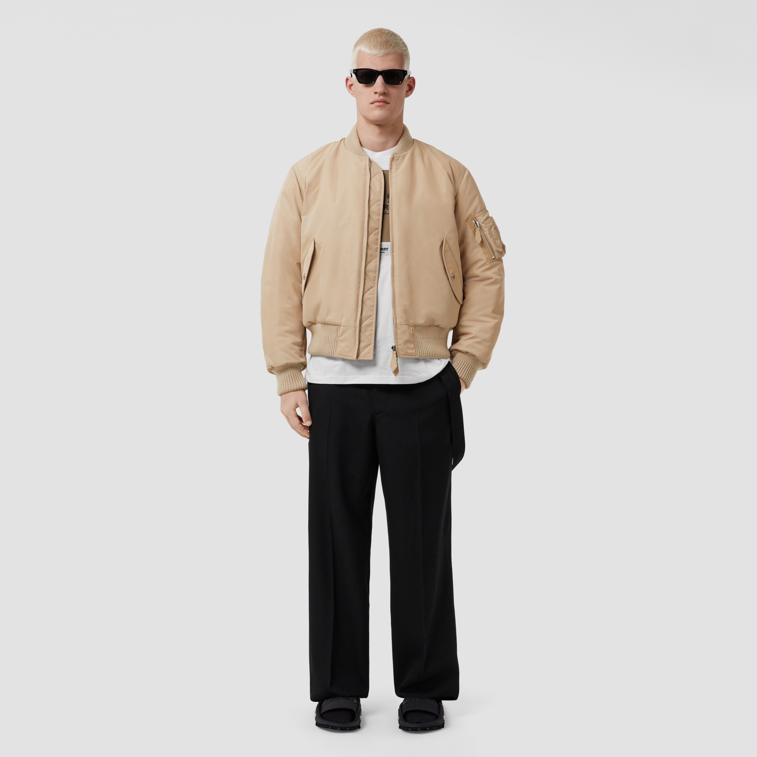 Burberry Nylon Bomber Jacket